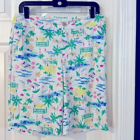 NWOT Women’s Aryeh Nylon & Spandex Bermuda Shorts Size Medium - Picture 2 of 8